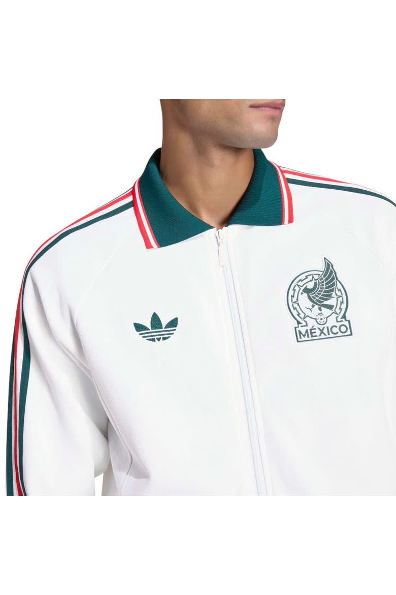 Men's adidas White Mexico National Team 2026 Away Full-Zip Anthem Jacket, Alternate, color, White