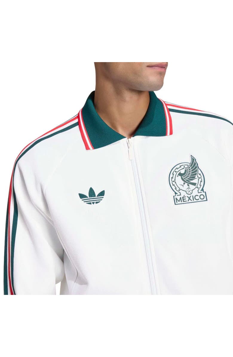 adidas Men's adidas White Mexico National Team 2026 Away Full-Zip Anthem Jacket, Alternate, color, White
