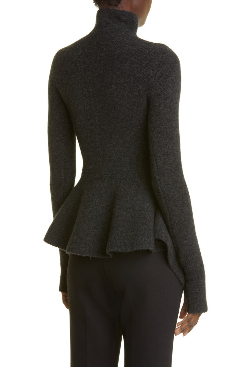 Proenza Schouler Ruffle Hem Merino Wool Blend Sweater, Alternate, color, 