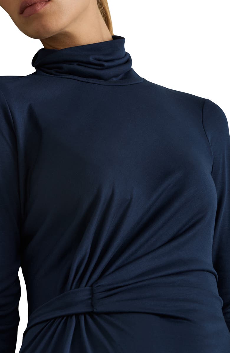 Reiss Casey Draped Jersey Midi Dress, Alternate, color,