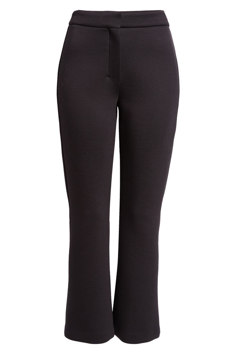 Estri Stretch Jersey Ankle Pants, Alternate, color, BLACK