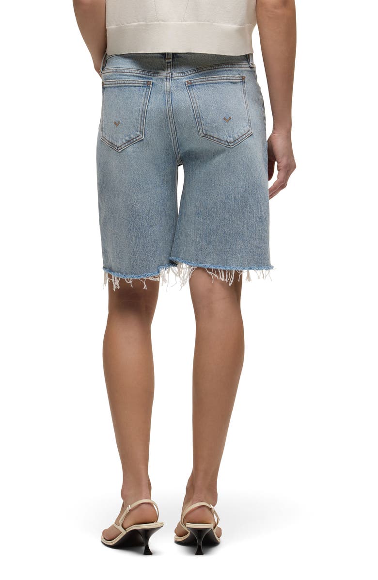 Hudson Jeans London Low-Rise Long Shorts, Alternate, color, Blue Eyes