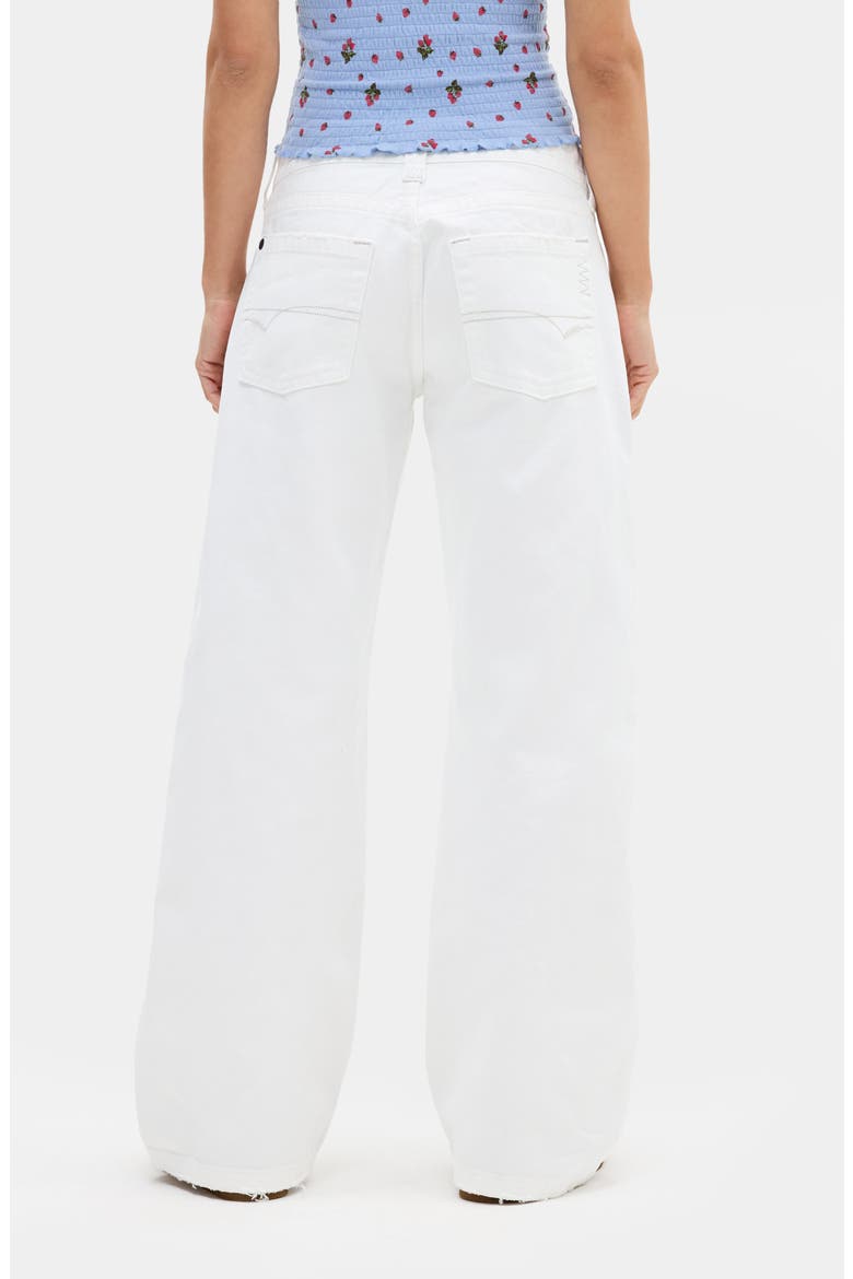Kayla Low Rise Wide Leg Jeans, Alternate, color, WHITE