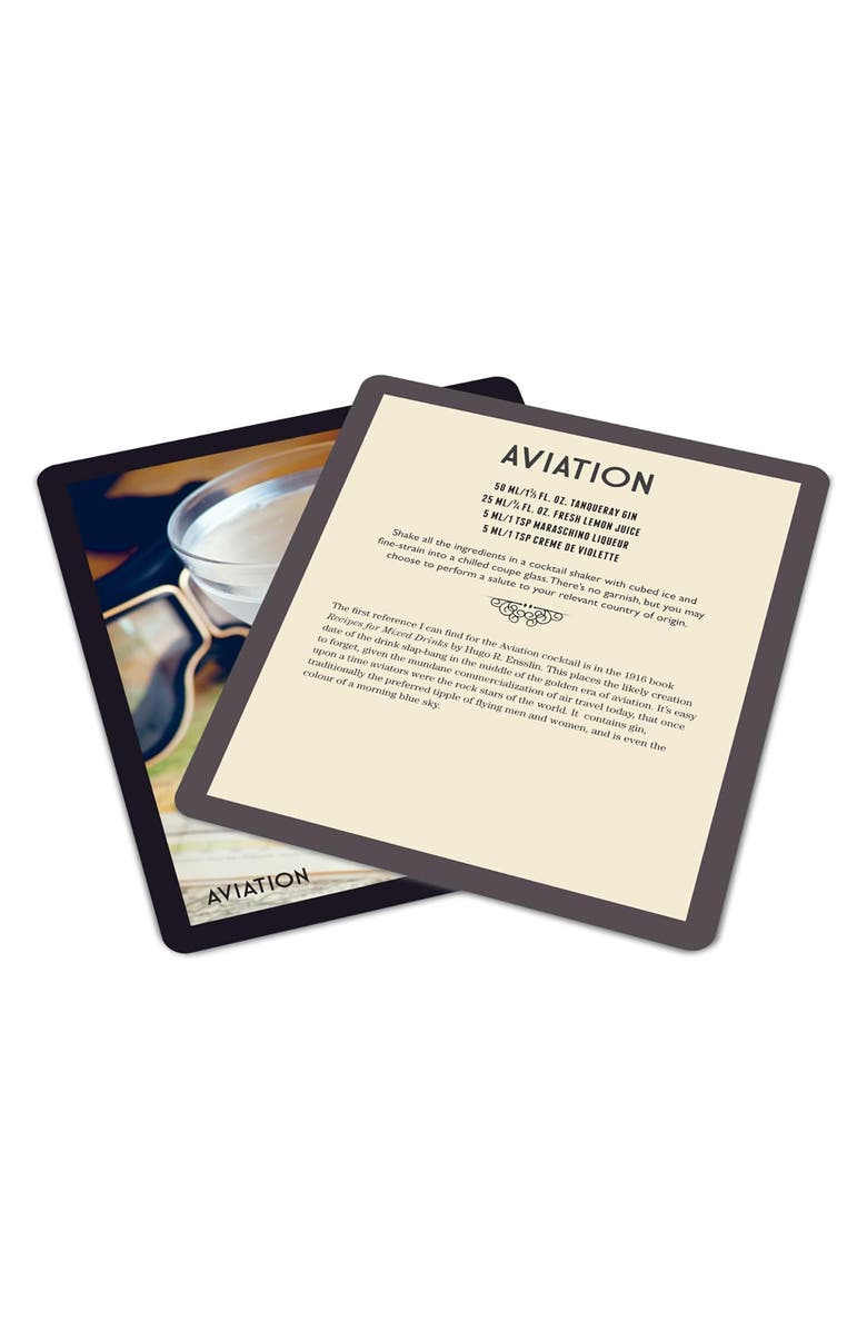 Ryland Peters & Small Cocktails At Home Set of 50 Cards & Coffee Table Book, Alternate, color, Multi