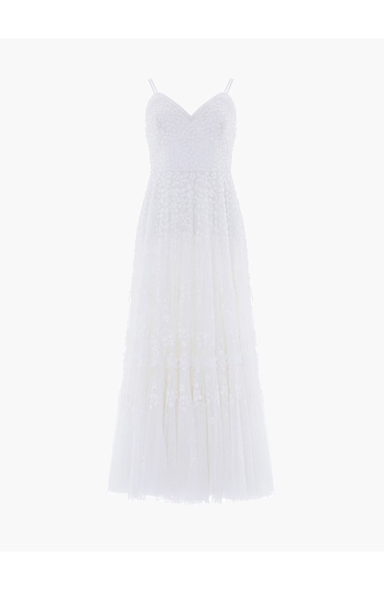 Needle & Thread Maeva Cami Ankle Gown, Alternate, color, Swan White