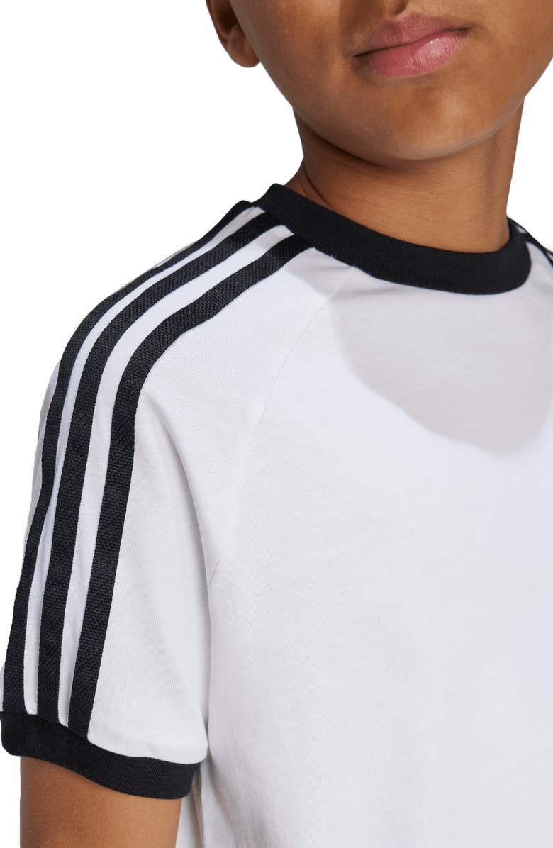 adidas Kids' 3-Stripes T-Shirt, Alternate, color, White
