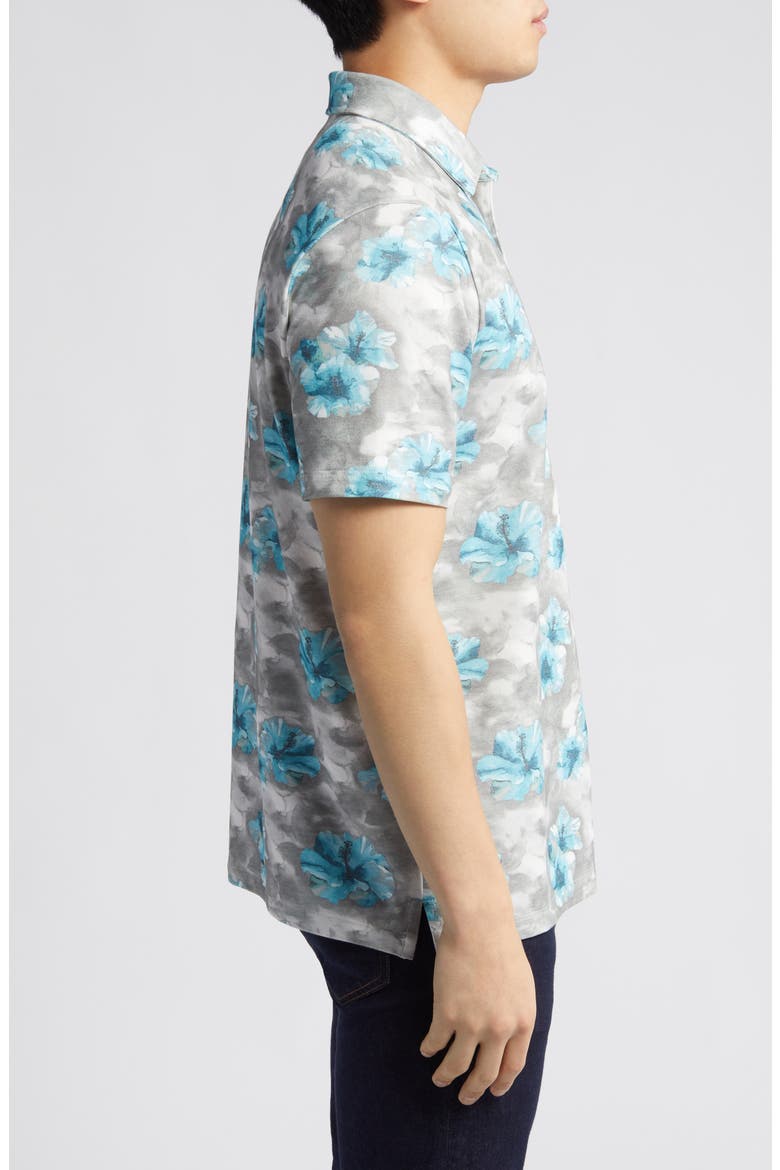 Stormy Blues IslandZone® Polo, Alternate, color, NEW SILVER