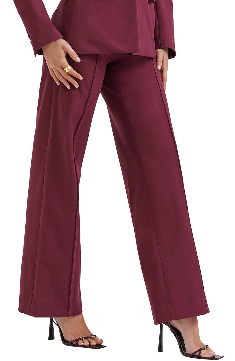 HOUSE OF CB Rivi Loose Fit Trousers, Alternate, color, Windsor Wine