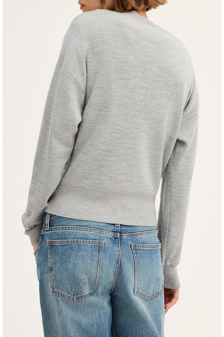 Relaxed Crewneck Wool Blend Sweater, Alternate, color, MEDIUM HTR GREY