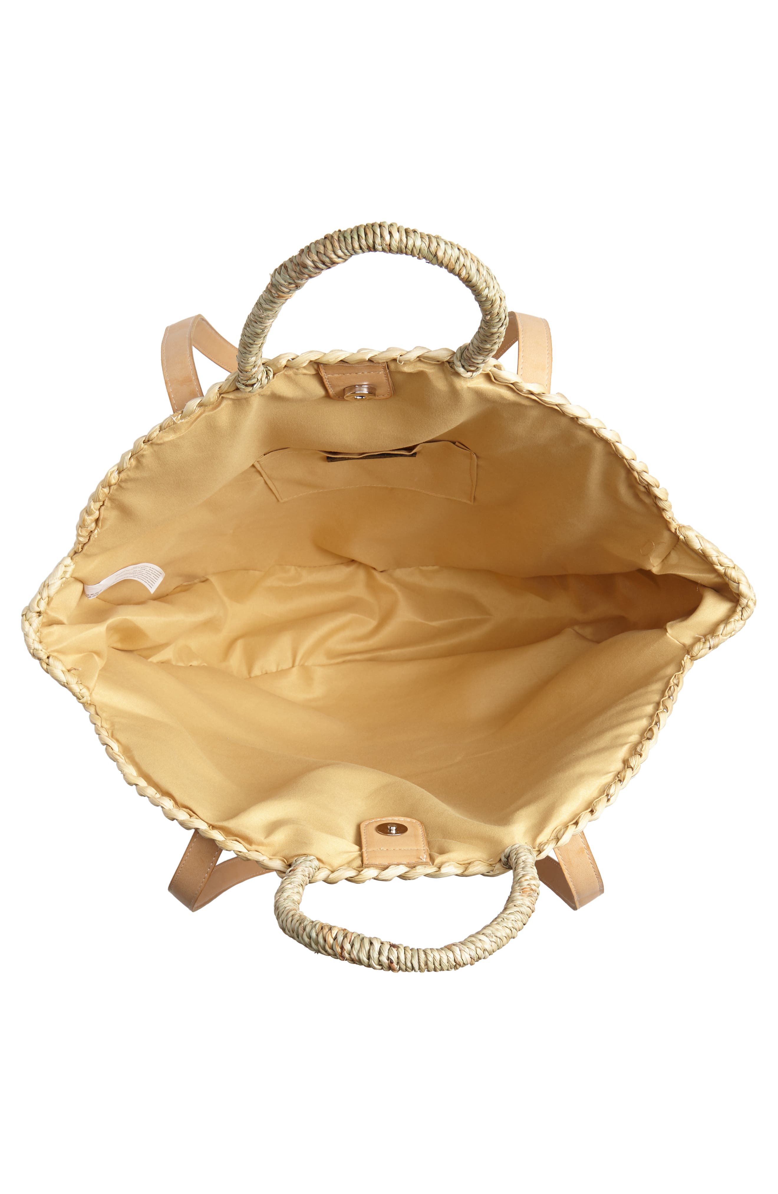 Circle Straw Tote, Alternate, color, NATURAL