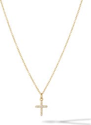 Vincero Pavè Cross Pendant Necklace
