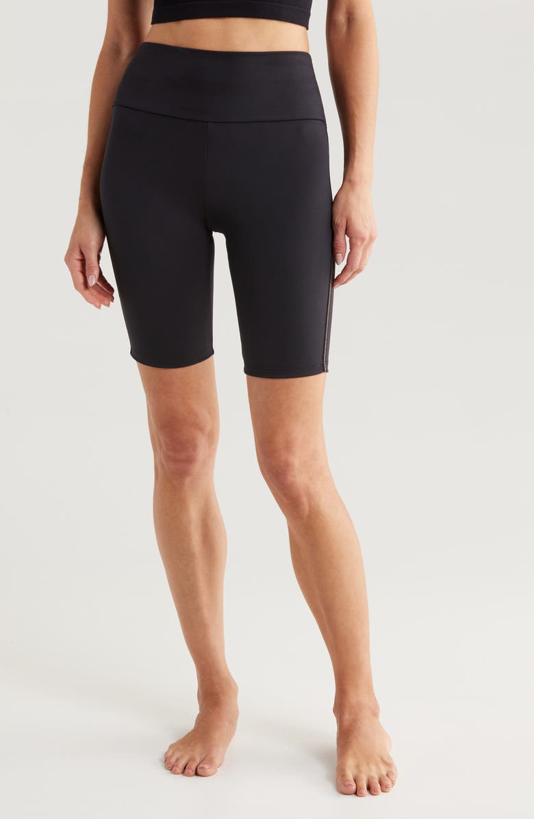 Simone Perele Harmony High Waist Bike Shorts, Main, color, Black
