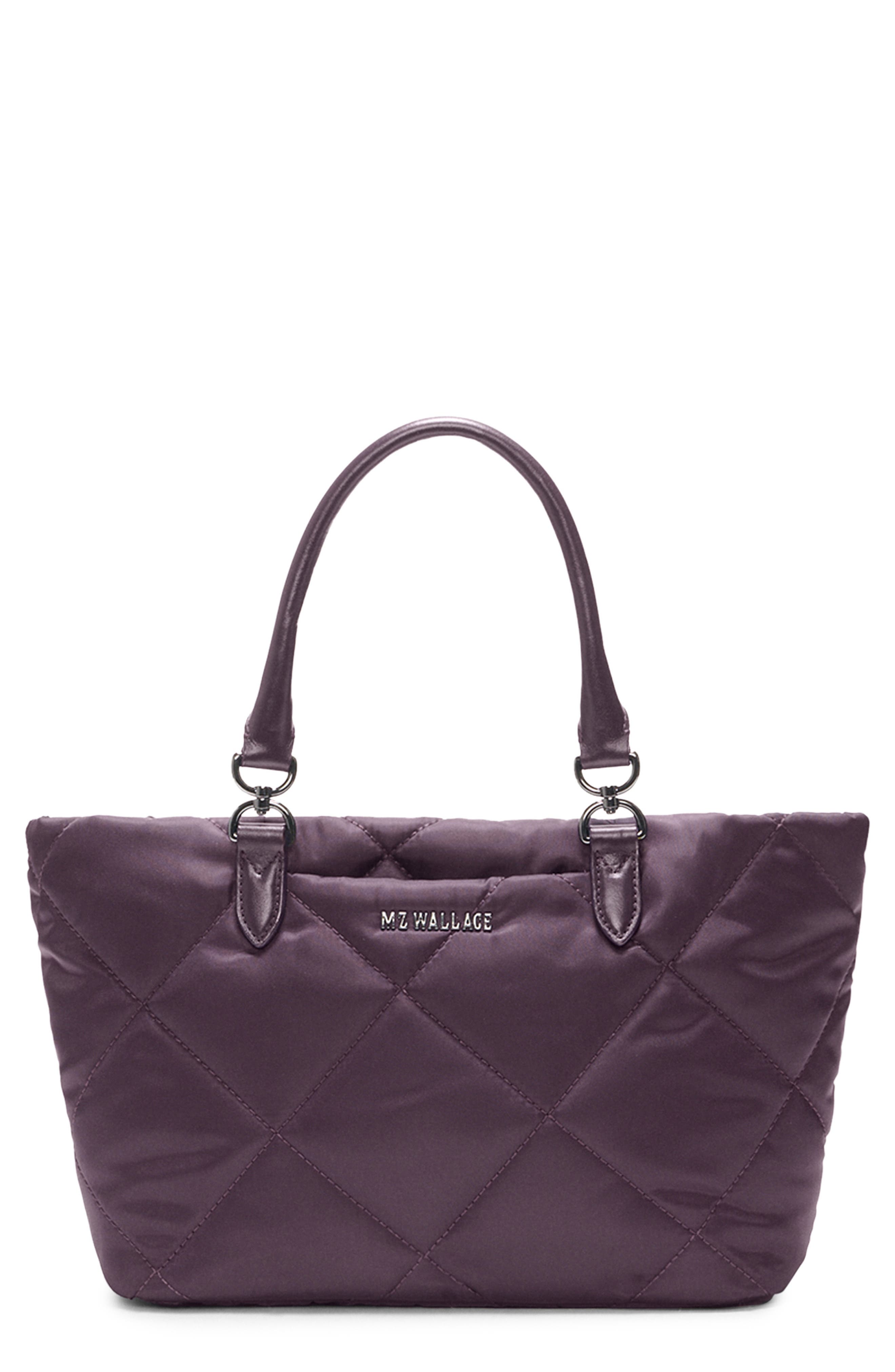 MZ Wallace Small Madison East/West Tote, Main, color, Raisin