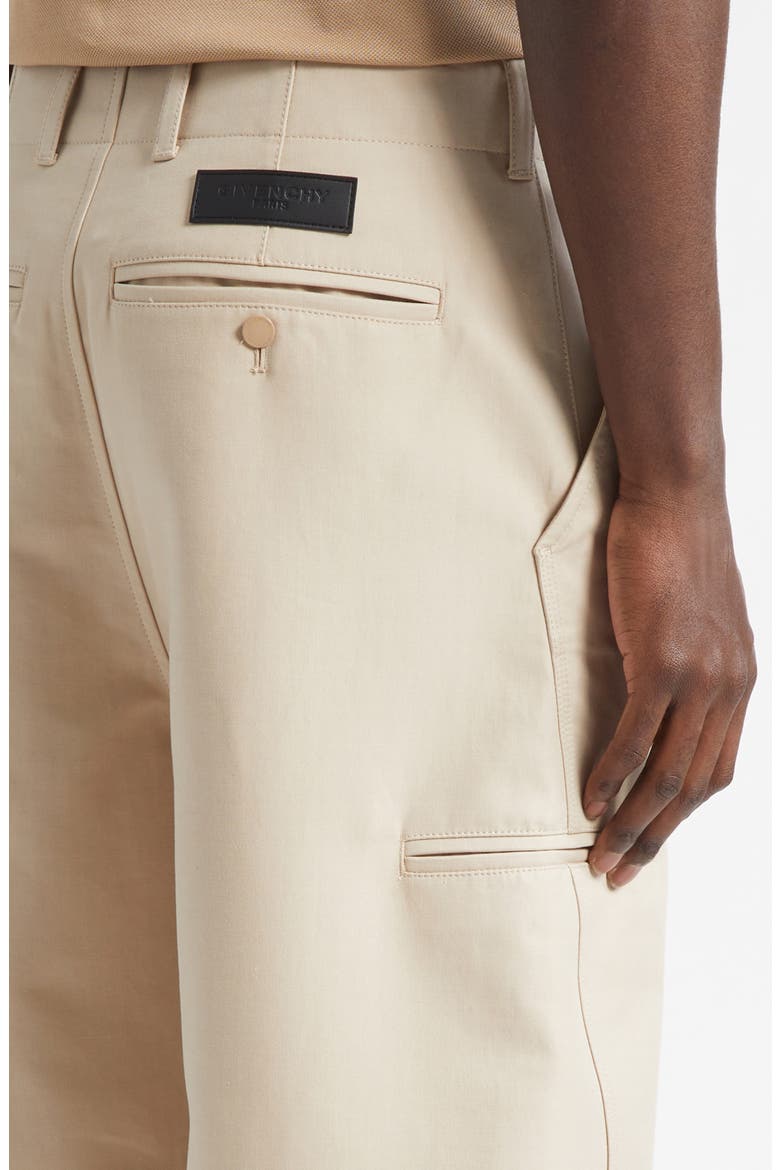 Couture Seam Cotton Twill Workwear Pants, Alternate, color, BEIGE