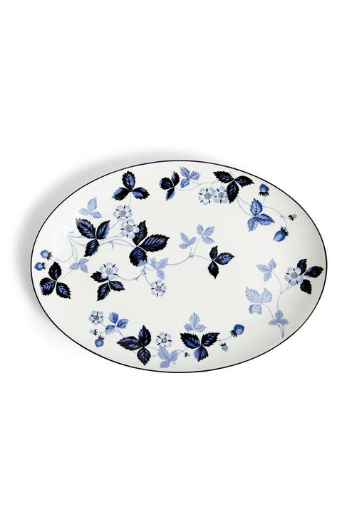 Wild Strawberry Oval Bone China Serving Plate
