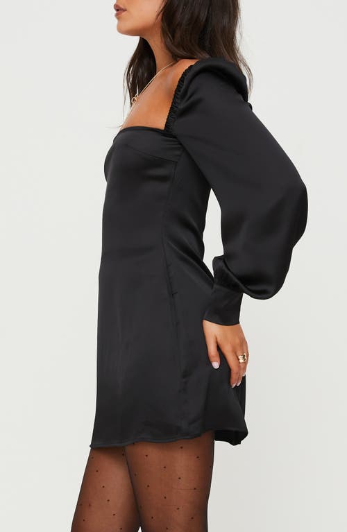 PRINCESS POLLY PRINCESS POLLY COTTEE LONG SLEEVE SATIN MINIDRESS