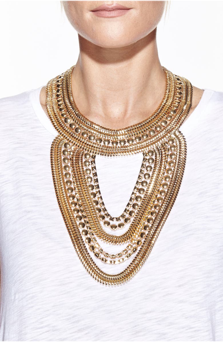 EYE CANDY LOS ANGELES Cleo Statement Necklace, Alternate, color, 