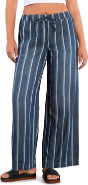 Billy T Daydream Stripe Tie Waist Wide Leg Pants