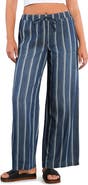 Billy T Daydream Stripe Tie Waist Wide Leg Pants