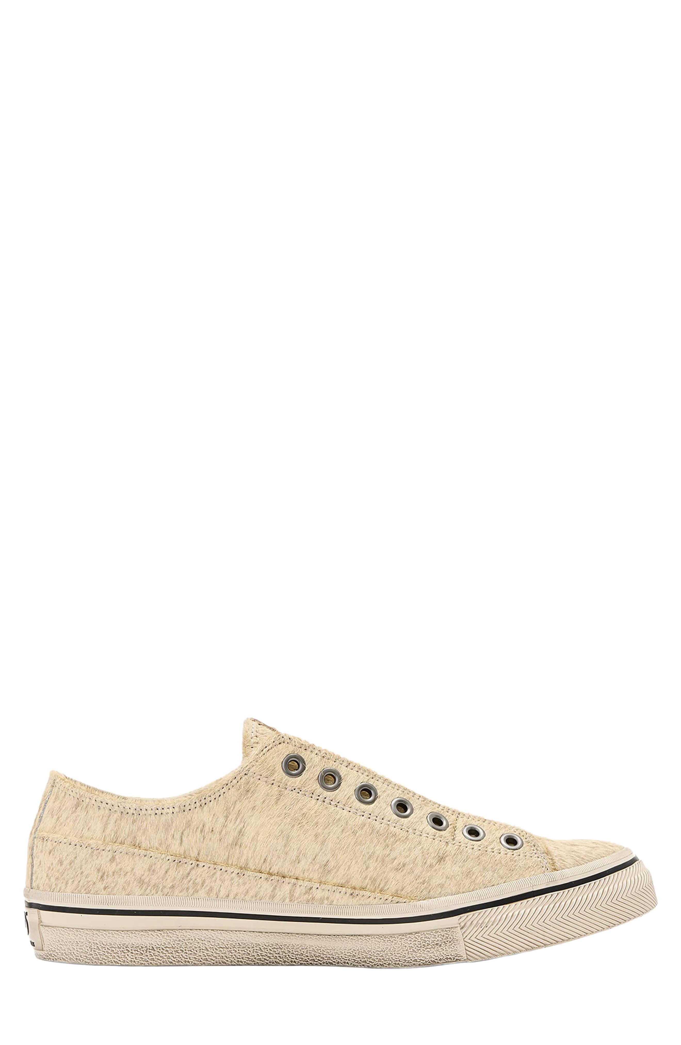 315 Vulc Laceless Low Calf Hair Sneaker, Alternate, color, HAZE GREY