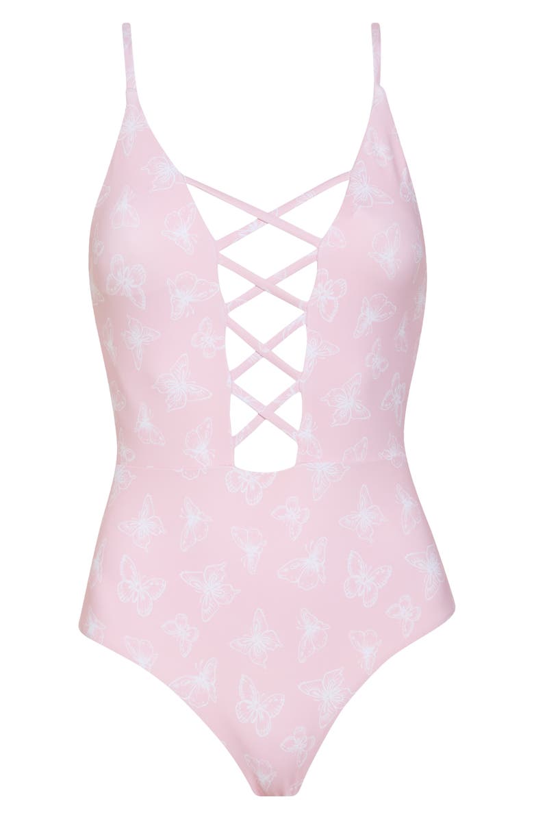Dippin Daisys Bliss One-Piece Swimsuit, Alternate, color, Butterfly Kisses