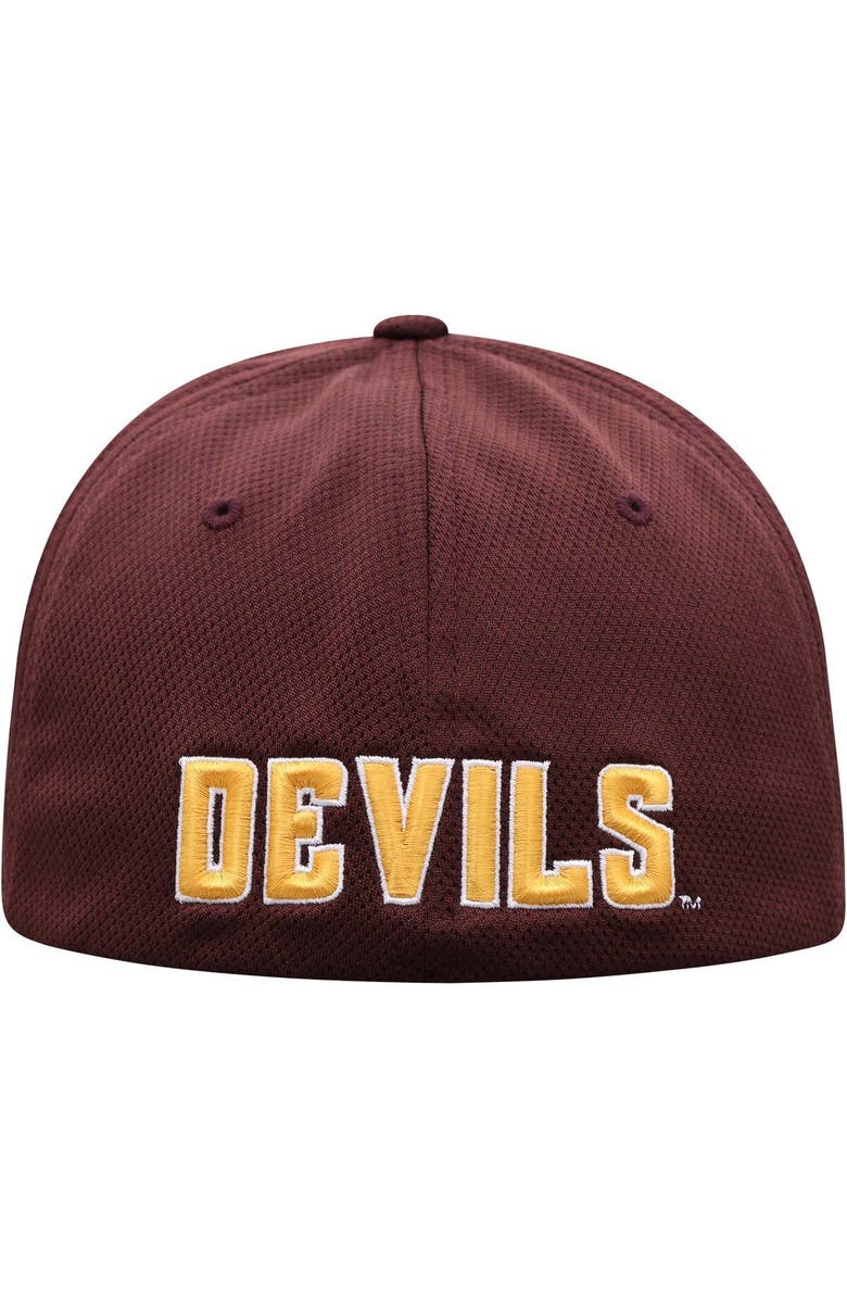 TOP OF THE WORLD Men's Top of the World Maroon Arizona State Sun Devils Reflex Logo Flex Hat, Alternate, color, Maroon