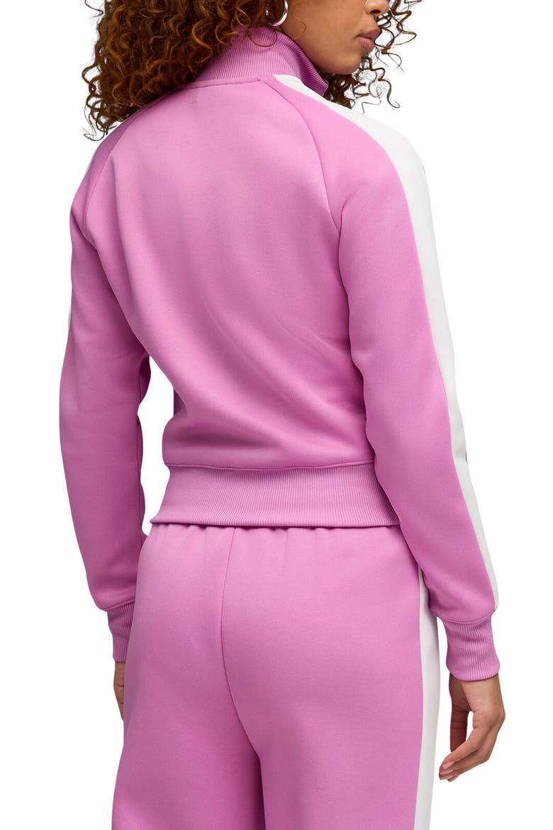 T7 Always On Crop Track Jacket, Alternate, color, MAUVE POP