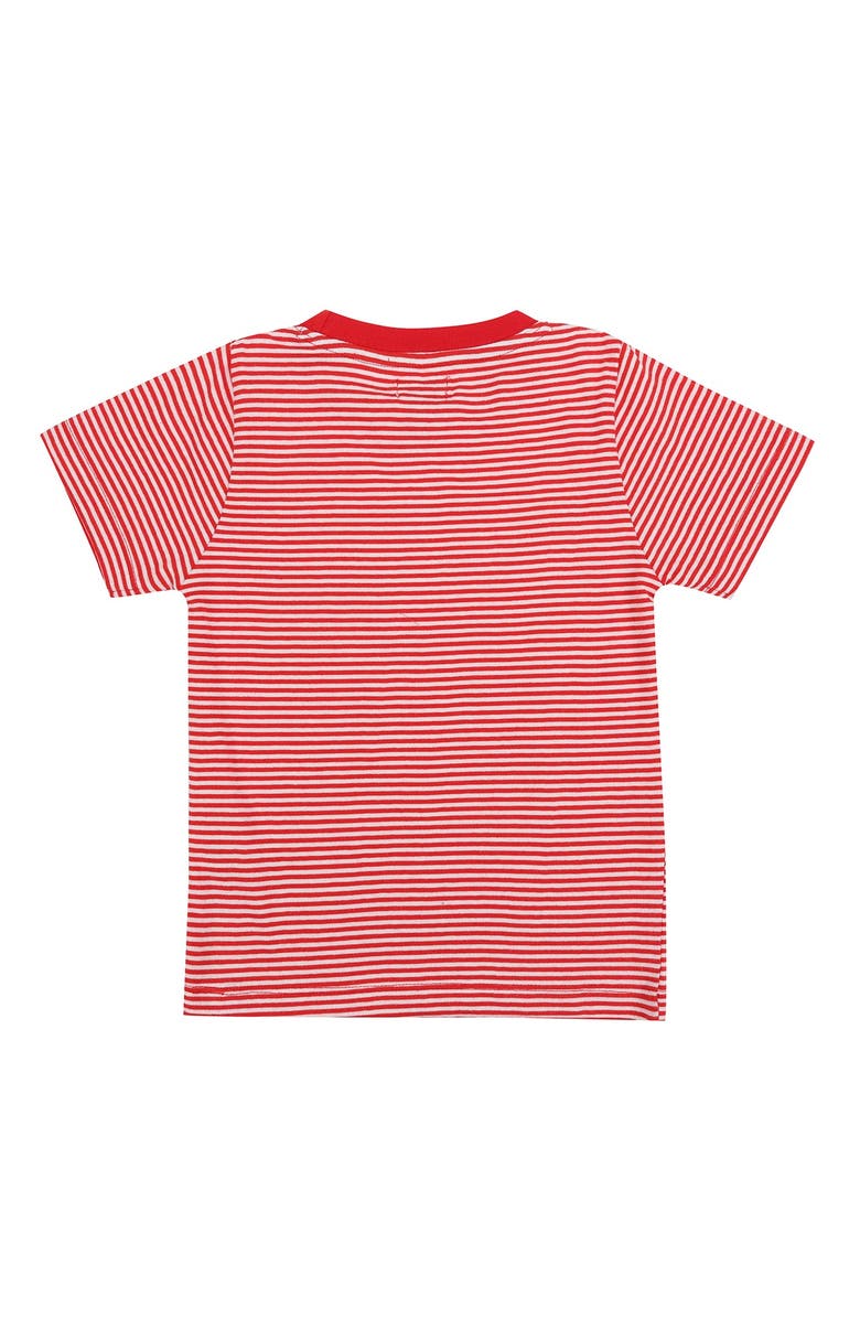 Lilly + Sid Organic Cotton Strawberry and Stripe Print T-Shirts -2 Pack, Alternate, color, Multi