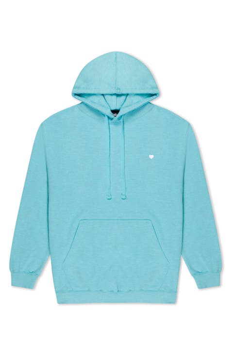 Womens Lil Heart Midweight Hooded Sweatshirt