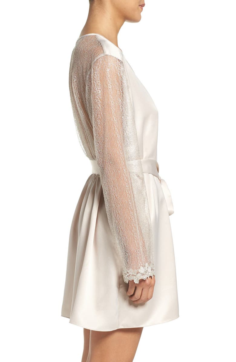 Flora Nikrooz Showstopper Robe, Alternate, color, Champagne