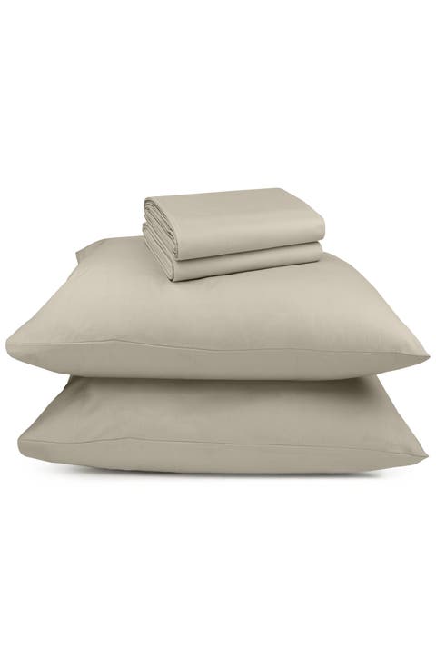 Signature Comfort 100% Egyptian Cotton Cool Percale Sheet Set