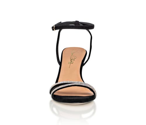 Joan Oloff Shoes Fame Ankle Strap Sandal Heel In Black