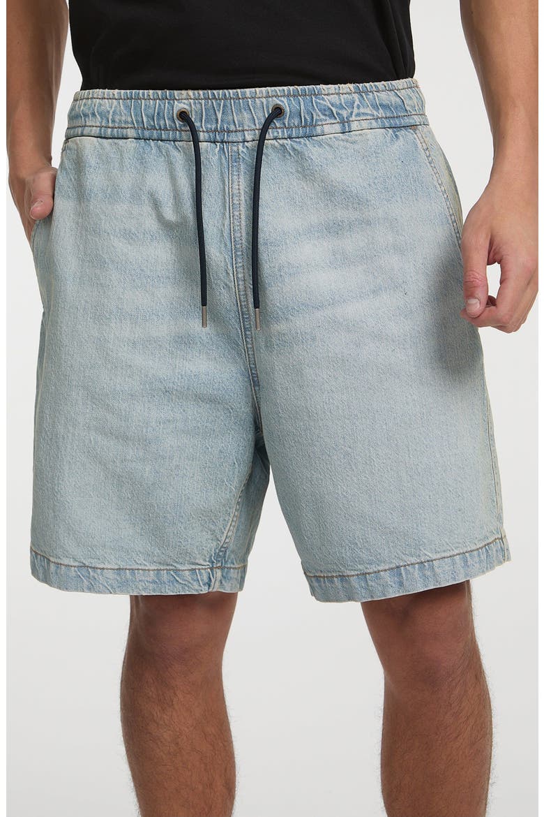 Denim Drawstring Shorts, Alternate, color, GAL1