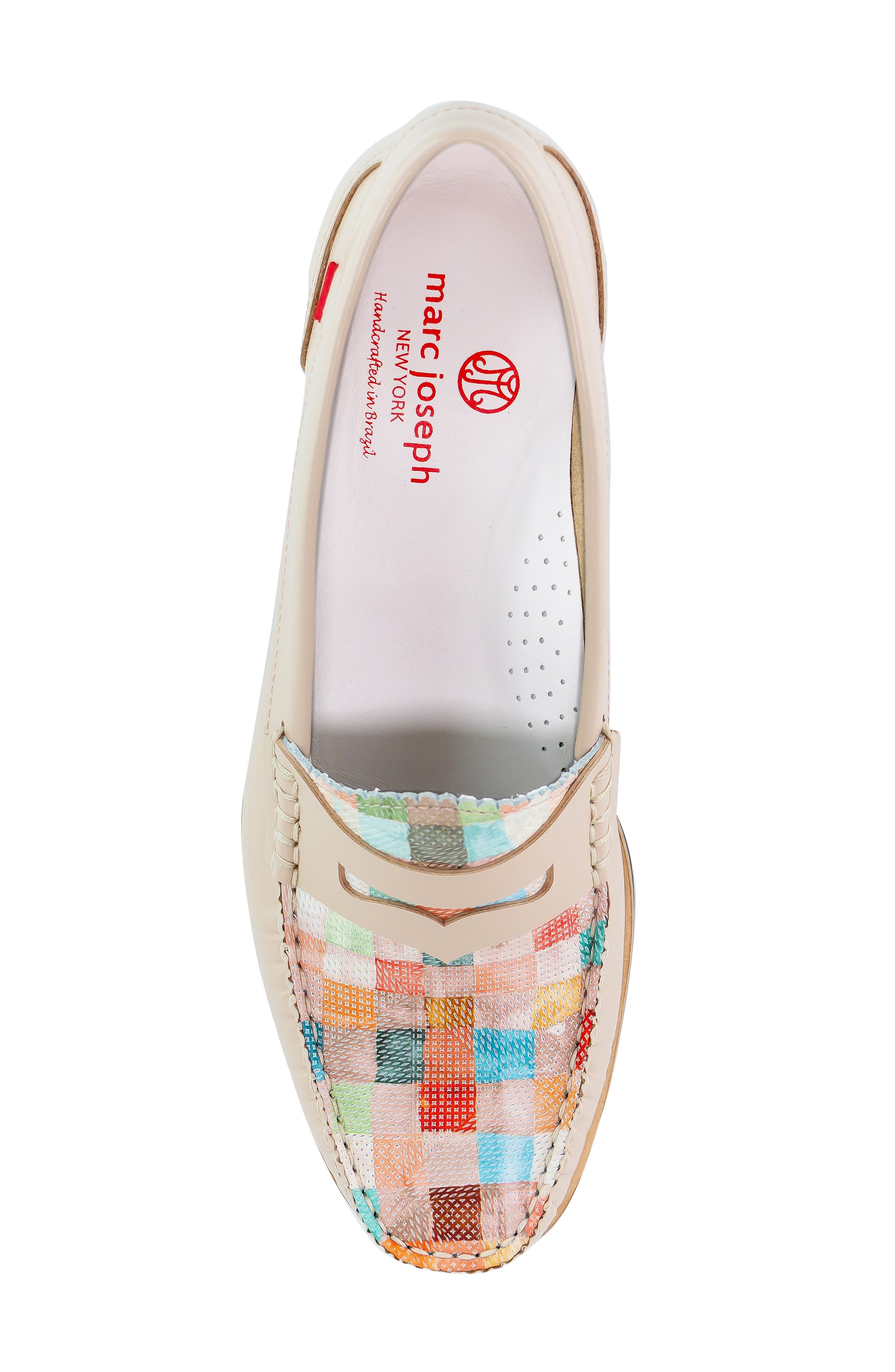 East Village 2.0 Leather Penny Loafer, Alternate, color, BEIGE MOSAIC NAPA