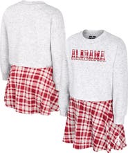 COLOSSEUM Girls Youth Colosseum Gray Alabama Crimson Tide Marceline Plaid Skirt and Top Set