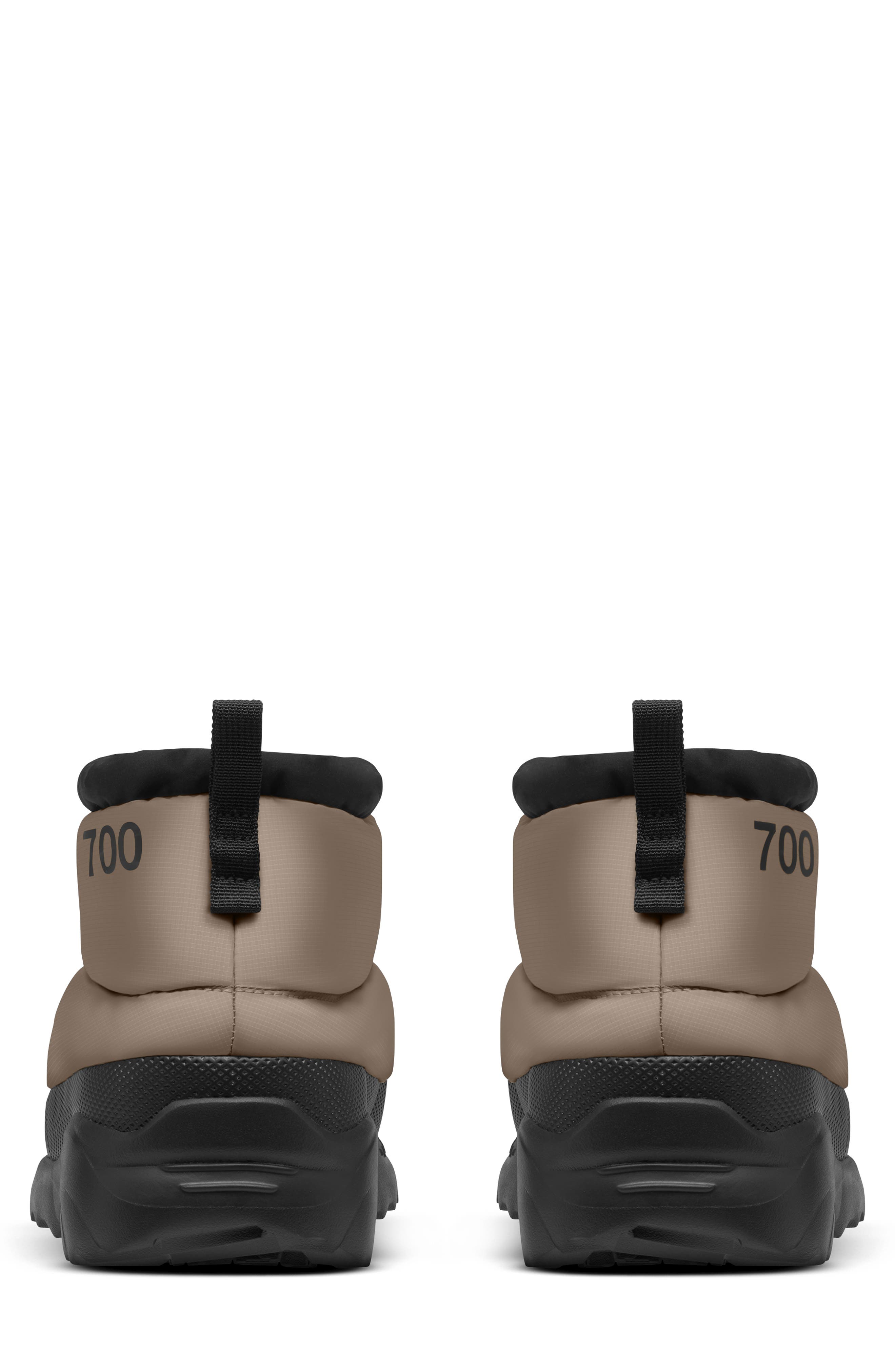 The North Face Nuptse Traction Waterproof Chukka, Alternate, color, Mushroom Grey/ Tnf Black