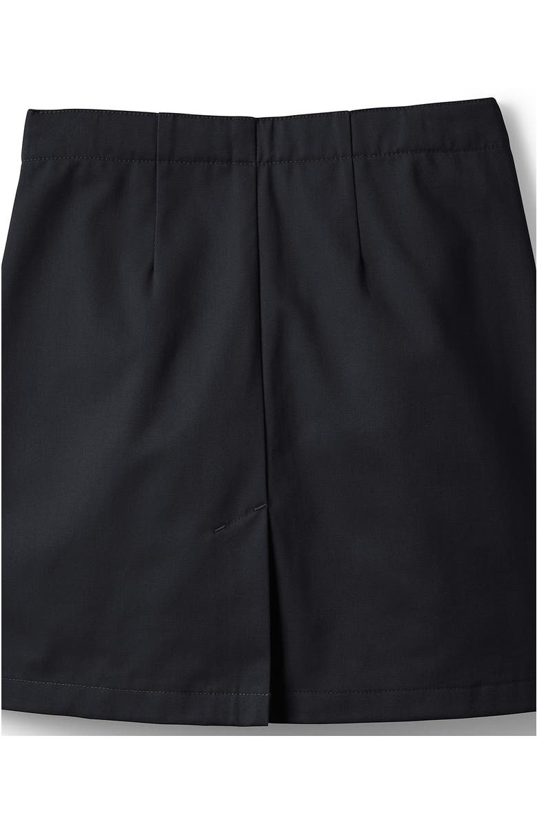 Lands' End School Uniform Girls Slim Blend Chino Skort Above Knee, Alternate, color, Black