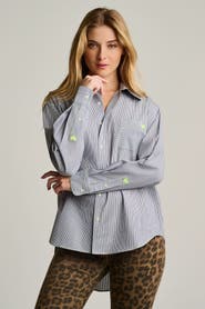 Lisa Todd Stripe It To Me Button-Up Shirt