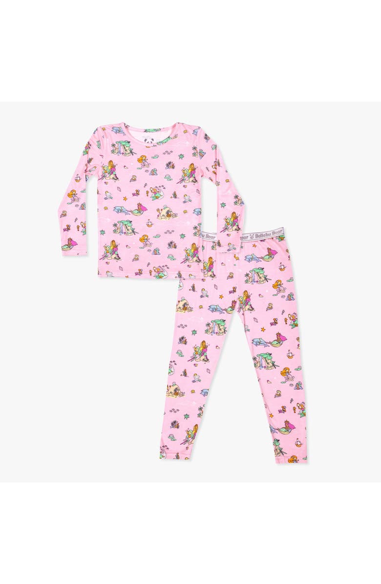 Bellabu Bear Kids' Mermaid Lagoon Set of 2 Piece Pajamas, Main, color, Mermaid Lagoon