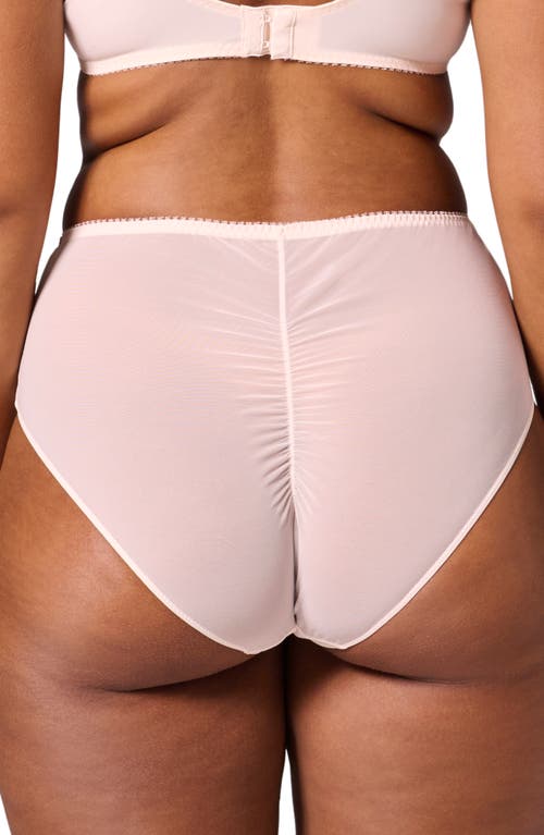Simone Perele Intrigue Floral Embroidered Briefs In Sakura Pink