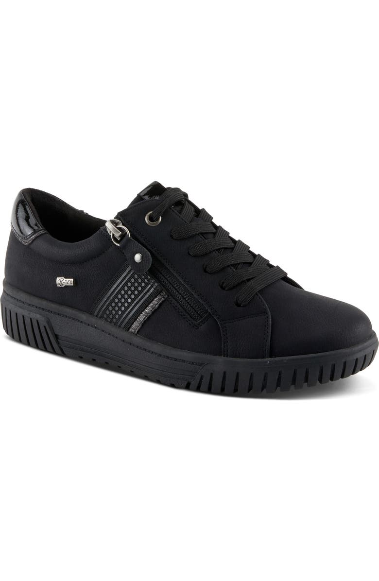 Spring Step Jamia Water Resistant Sneaker, Main, color, Black