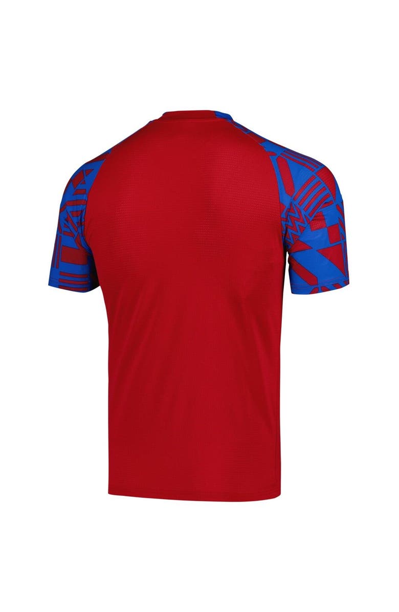 PUMA Men's Puma Red Czech Republic National Team Pre-Match V-Neck Top, Alternate, color,