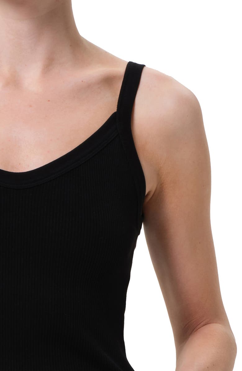 AGOLDE Jordan V-Neck Tank, Alternate, color, Black