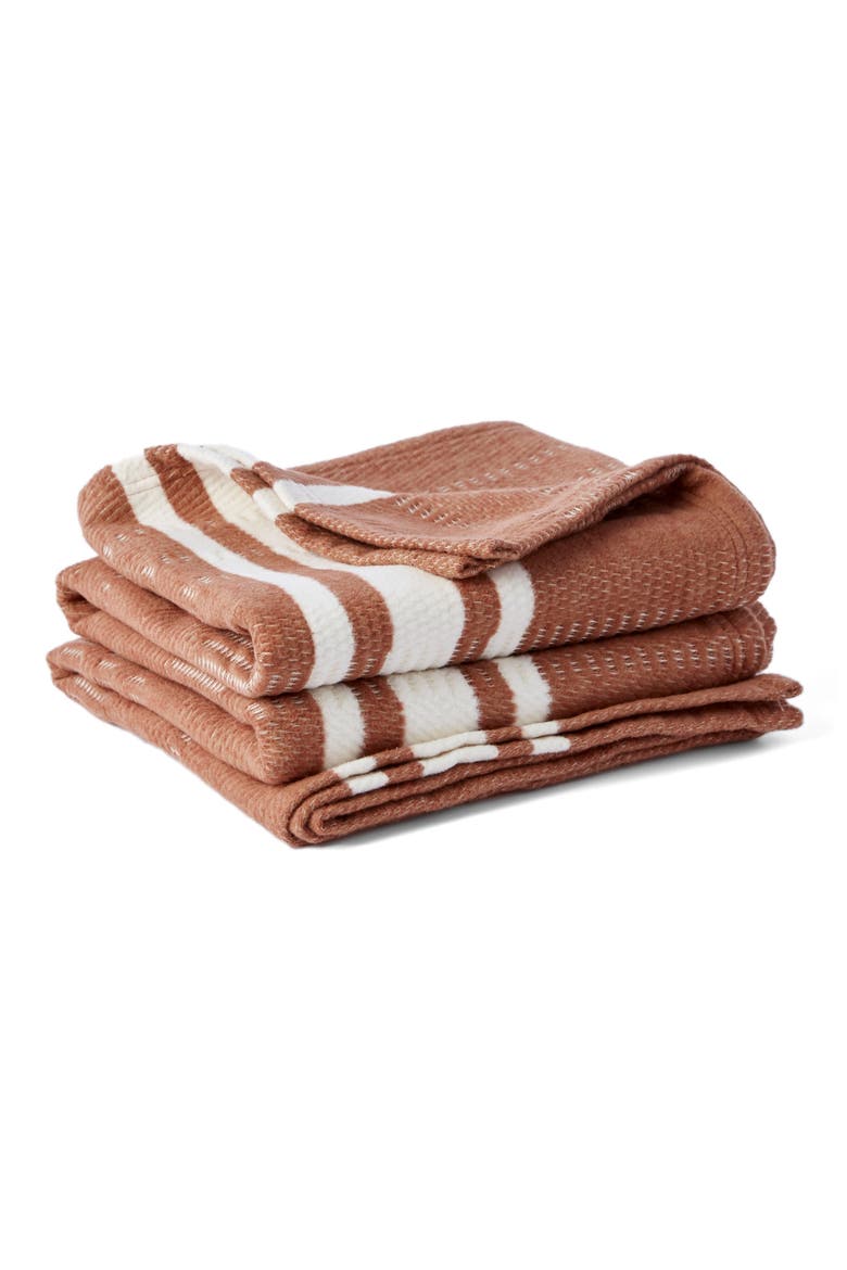 Cirrus Organic Cotton Throw Blanket, Main, color, SPICE