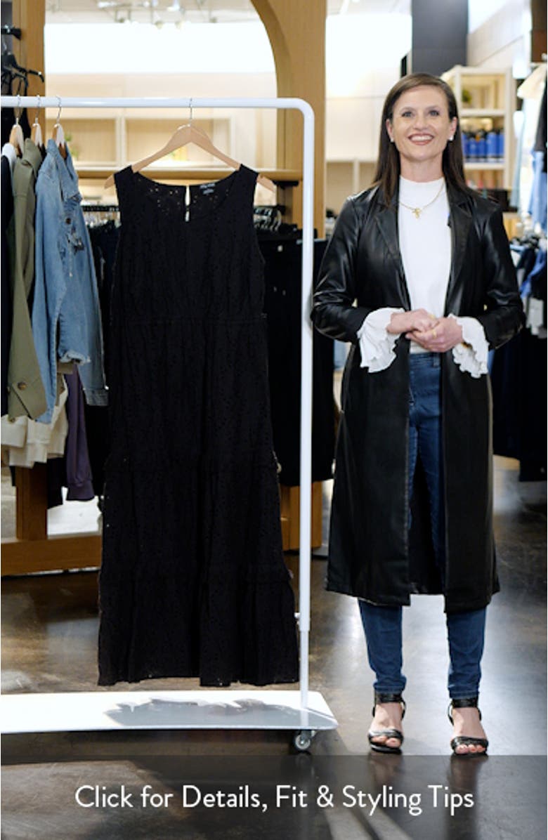 Bridie Eyelet Sleeveless Tiered Maxi Dress, sales video thumbnail