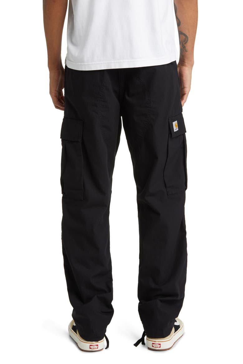 Cotton Ripstop Cargo Pants, Alternate, color, BLACK RINSED