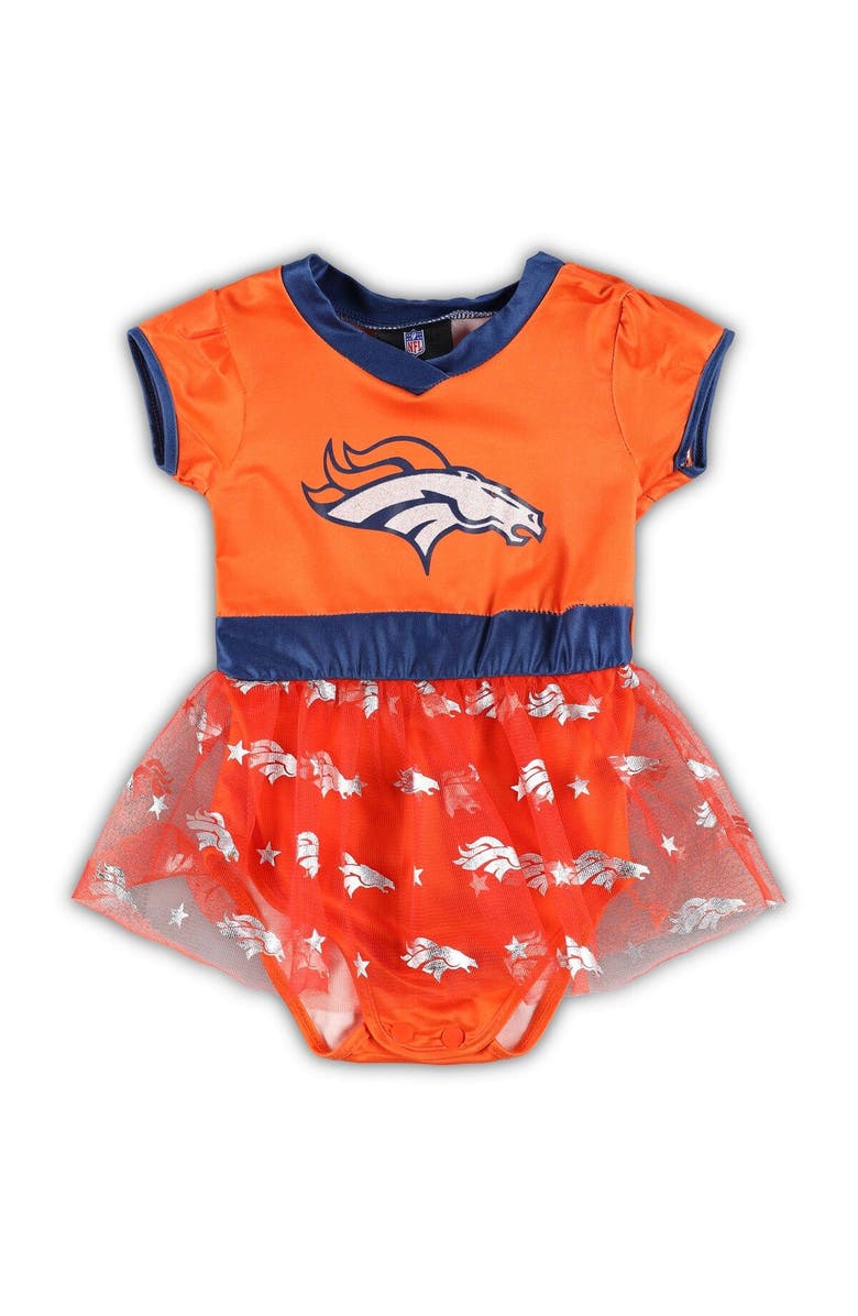 JERRY LEIGH Infant Orange/White Denver Broncos Tailgate Tutu Game Day Costume Set, Alternate, color,