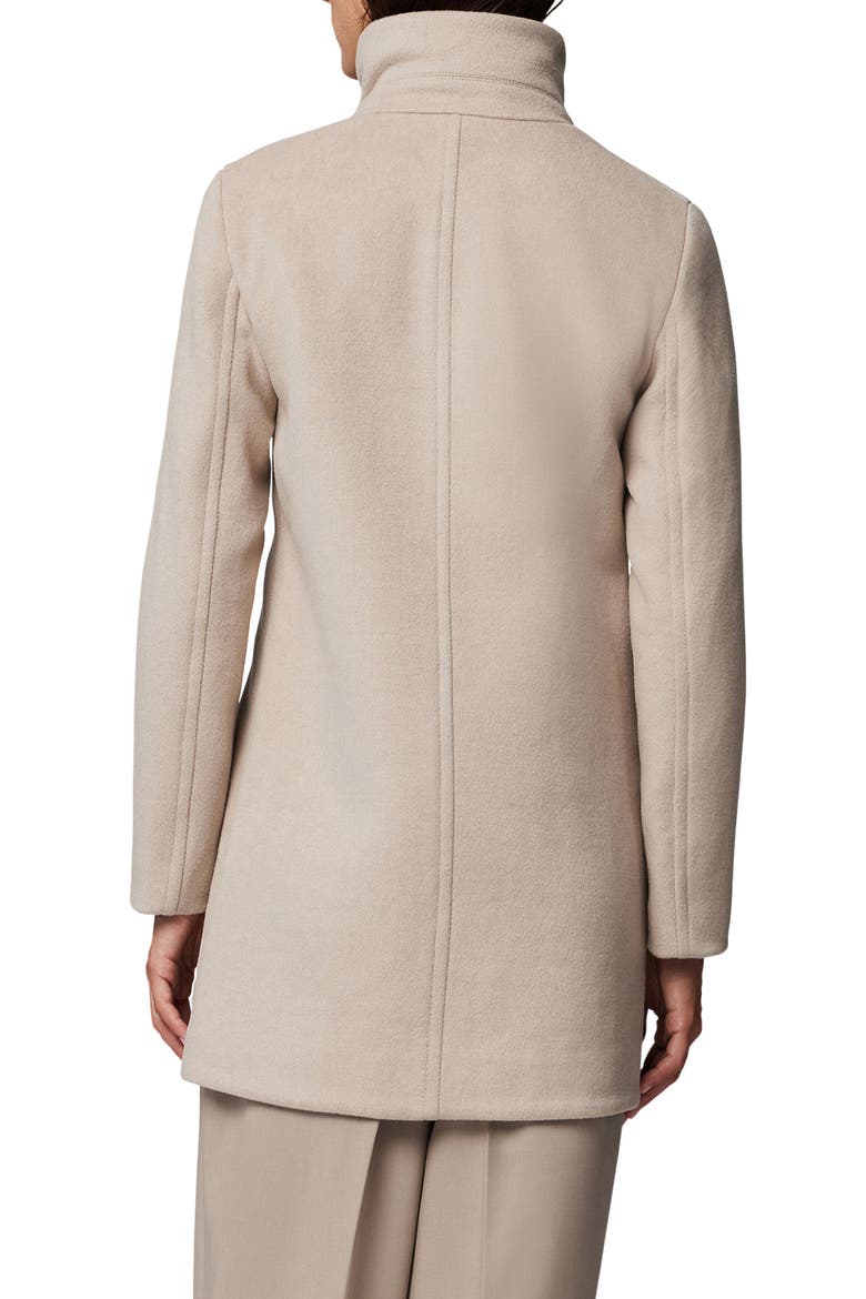 Abbi Wool Blend Coat with Removable Quilted Puffer Bib, Alternate, color, HUSH