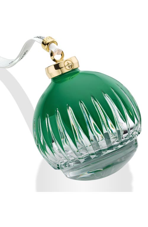 Waterford New Year 2026 Green Firework Bauble Crystal Ornament In Green