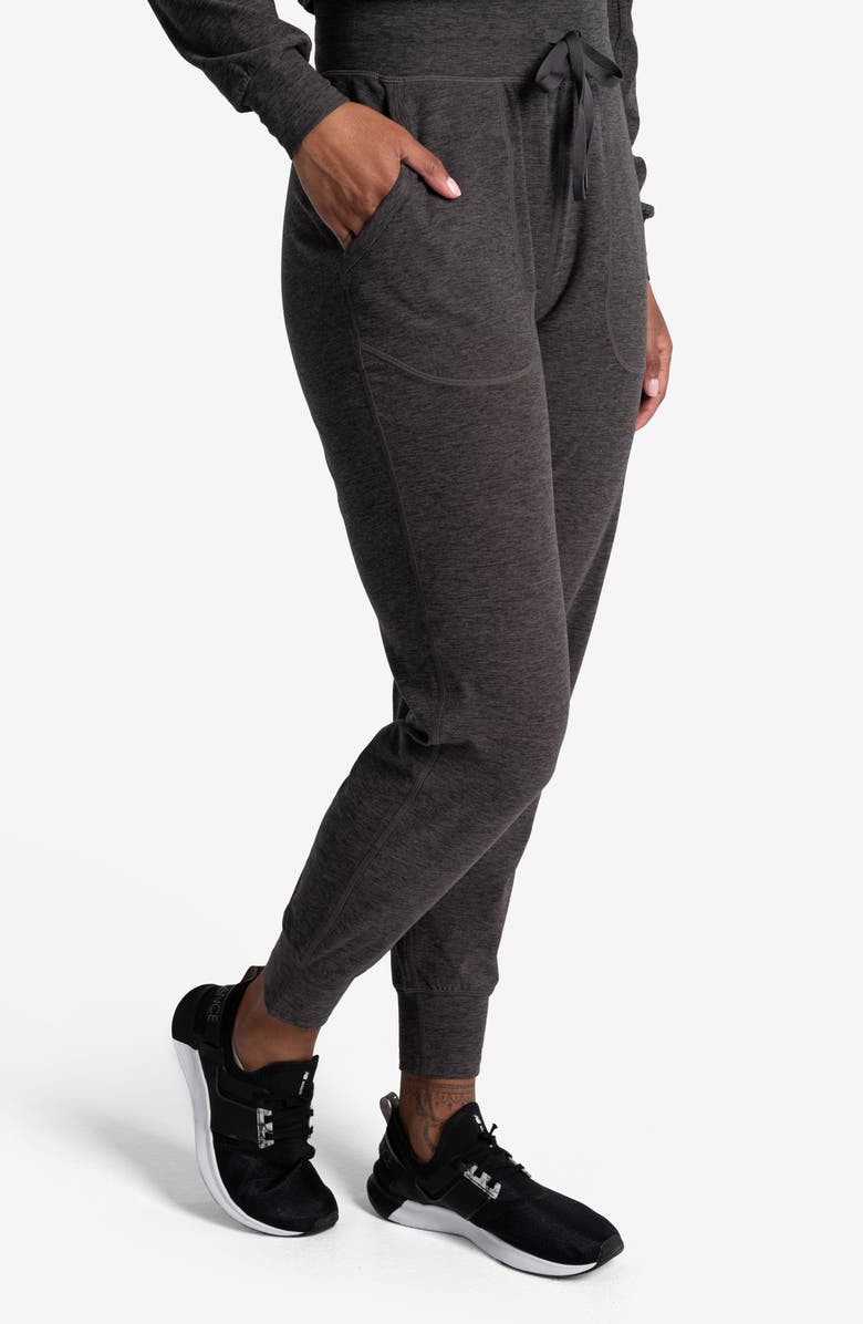 Lole Om Tech Joggers, Alternate, color, Magnet Heather